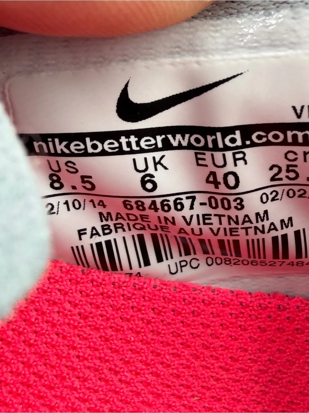 Nike Women’s FS Lite Run 2 -SZ 8.5- Grey 684667-003 Running Shoes - LIKE NEW